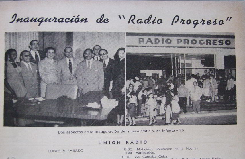 Inauguración de la sede de Radio Progreso en la actualidad, en la Calle Infanta.