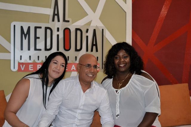 Idalis Ortiz. Gran estrella del deporte Cubano visita la Televisión Cubana.